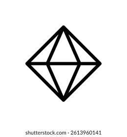 Mineral Outline Icon. Mineral Icon