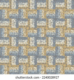 Mineral Stone Textured Houndstooth Pattern