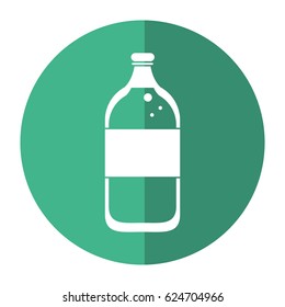 mineral water bottle fresh shadow