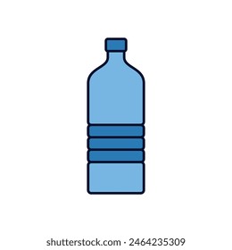 Mineral Water Bottle Icon Vector Template Illustration Design