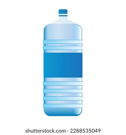 Mineral water bottle isolated on white background. vector illustration