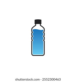 Mineral water logo flat vector design