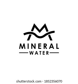 Mineral Water Logo Vector Design