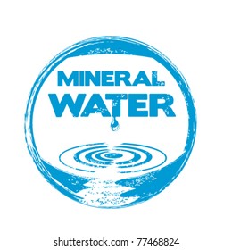 mineral water stamp