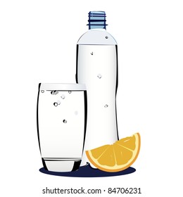 mineral water vector illustration