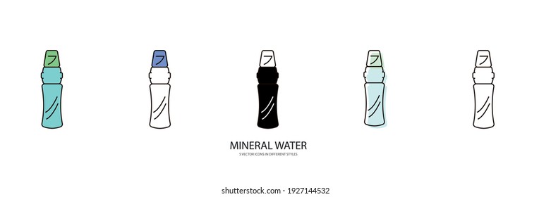 mineral water vector type icon