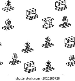 Ilustración de líneas delgadas del vector de material de lana mineral