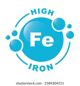 Minerals Iron Fe and Vitamin for health.