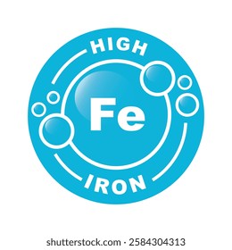 Minerals Iron Fe and Vitamin for health.