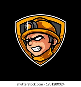 Miners E Sport Mascot Logo