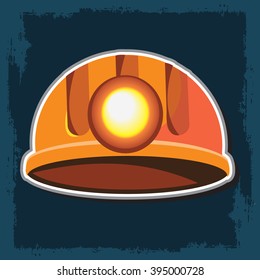 Miners helmet icon.