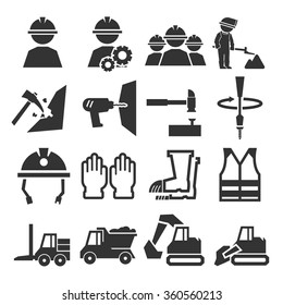 miners icon set