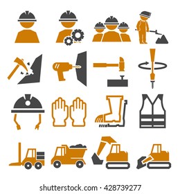 miners icon set
