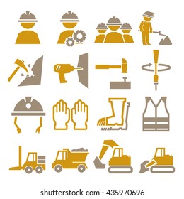 miners icon set