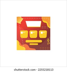 Mini fondo abstracto para tarjeta de identificación