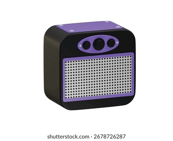  Icono de mini amplificador Ilustración 3D Render