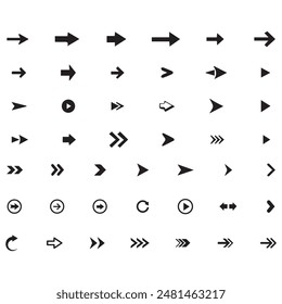 Mini Arrows set icons for web and mobile app. Arrow icon elements. flat vector collection. Modern and simple sing sets. Vector illustration. Arrows set vector collection. Arrow icon. 