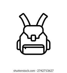 mini backpack icons minimalist flat style design, mini backpack Vector illustration on white background