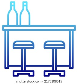 Mini Bar Icon With Transparent Background