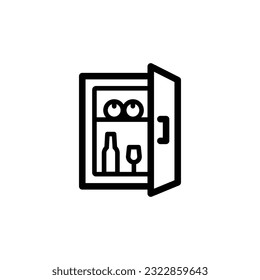 Mini bar icon vector design trendy