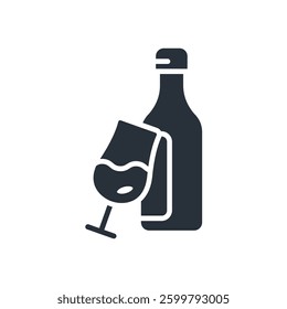 mini bar icons isolated on White Background. Flat style design