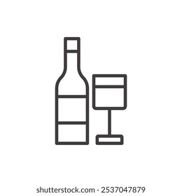 Icono de trazo MINI BAR en negro