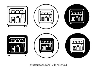 mini bar vector icon mark set symbol for web application
