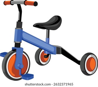 Mini Bike Children Toys Vector Illustration