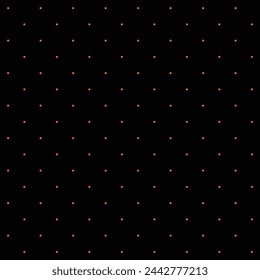 Mini schwarz und orange nahtlose Polka Punkt Muster Vektor