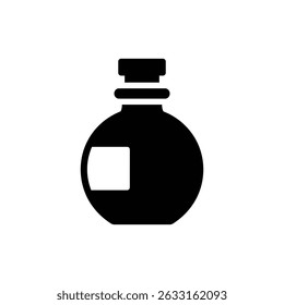 Mini Bottle with Flask Cap Icon Design