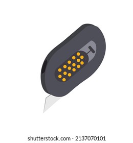 Mini Box Cutter, Package and Box Opener stock illustration.