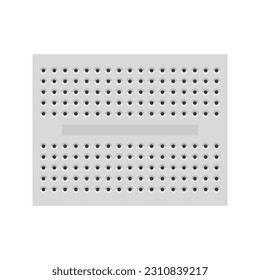 Mini Breadboard Vector Illustration: Showcasing the Compact and Versatile Design of a Miniature Breadboard for Prototyping Electronics in a Striking Visual Representation svg