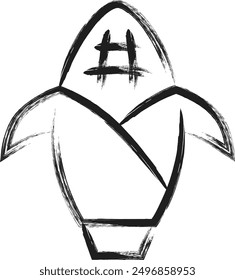 Mini brush writing single item icon corn
