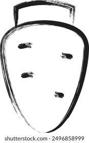 Mini brush writing single item icon carrot
