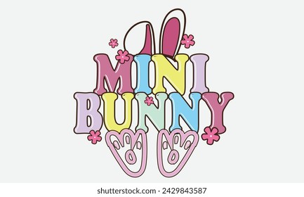 Mini Bunny Easter T-Shirt Design