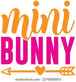 Mini Bunny t shirt design