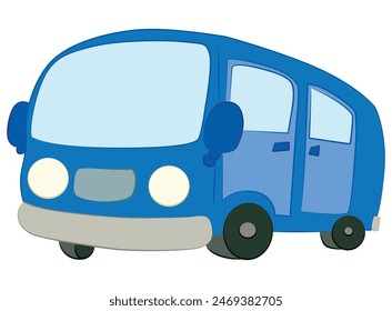 Mini-Bus isoliert auf weißem Hintergrund