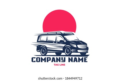 Mini Bus vector Logo EPS 10 file