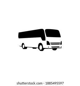 mini bus vehicle wheel on white backgrund middle bus vector for sign on simple vector with black color