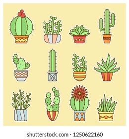 Mini Cactus Design Set