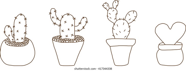 Mini Cactus Pot