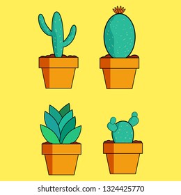 mini Cactus vector