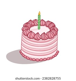 Mini Cake Vector Illustration for Design