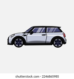 Diseño de miniauto con ilustración vectorial