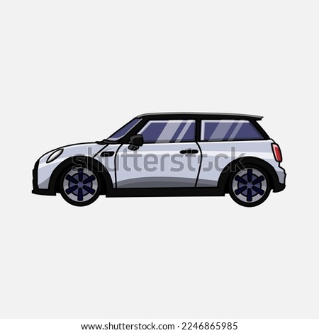 Mini car design with vector illustration Stock photo © 