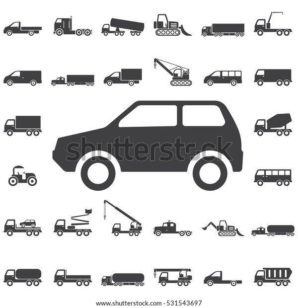 Mini Car Icon. Transport icons universal set for\
web and mobile