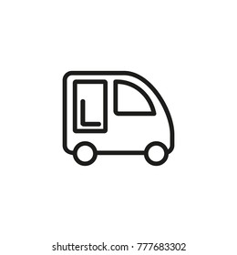 Mini car line icon