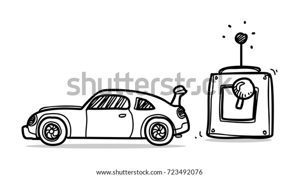 remote car cartoon