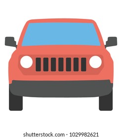 
A mini car, transportation flat icon
