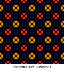 Mini circle seamless pattern. Classic geometric surface print. Repeated polka dot motif ornament. Simple geo dotted ornamental background. Modern minimal design texture. Vector abstract wallpaper